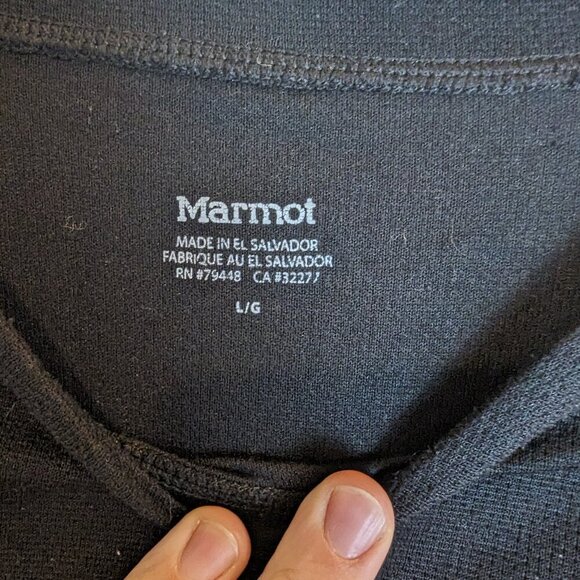 Marmot Polyester Base Layer Long Sleeve Tee, Sz L - Picture 3 of 5